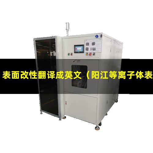 表面改性翻译成英文（阳江等离子体表面改性设备）